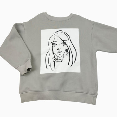 Pull gris visage 6-7Y