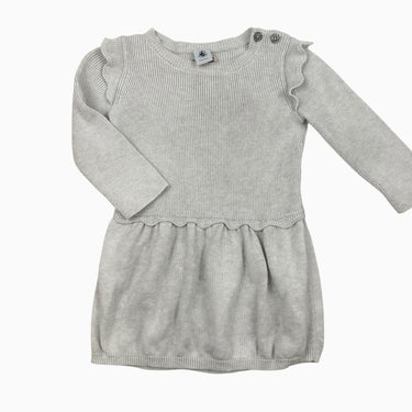 Robe grise côtelée 12M