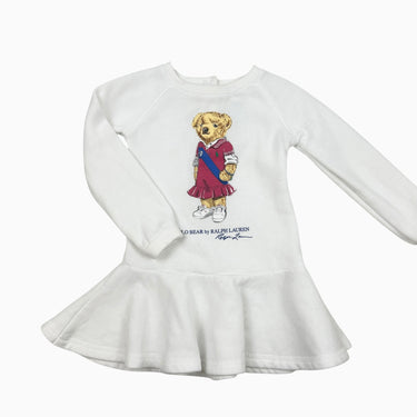 Robe blanche ourson 24M