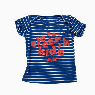 T-shirt rayé bleu 6-12M