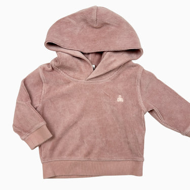 Pull rose côtelé 6-12M