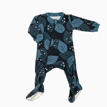Pyjama marine feuilles 3-6M