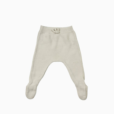 Legging à pied blanc en tricot 1-3M