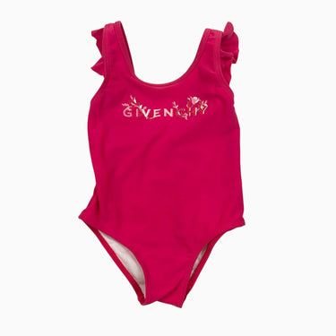 Maillot rose à volants 12M