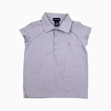 Polo rayé lilas 6Y