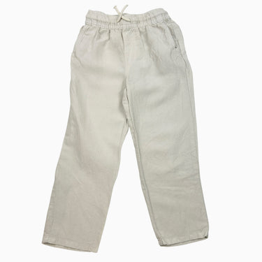Pantalon vanille lin-coton 4Y