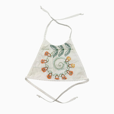 Haut cropped blanc avec broderie 2-3Y