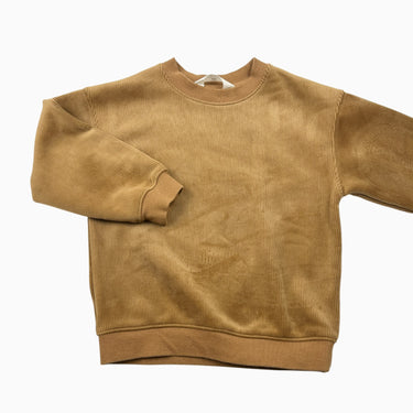 Pull latté velours 5-6Y