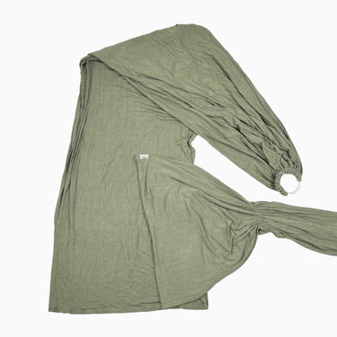 Écharpe de portage verte unie 0-9M