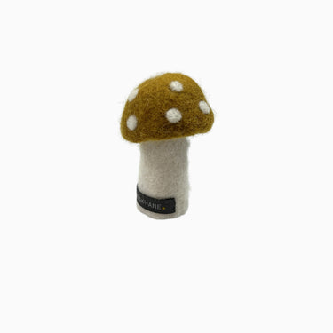 Peluche champignon 'Dotty' ocre 8CM