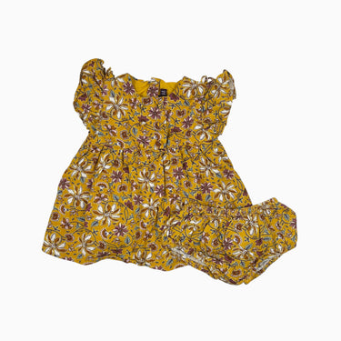 Robe avec bloomeer ocre fleurie 3M