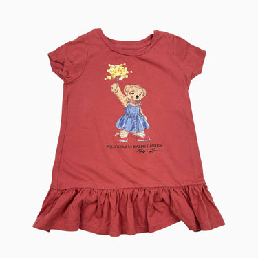 Robe rouge 'ours' 2Y