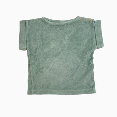 T-shirt aqua en ratine 18M