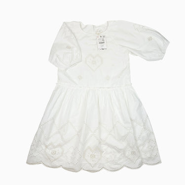 Robe blanche brodée 12-13Y