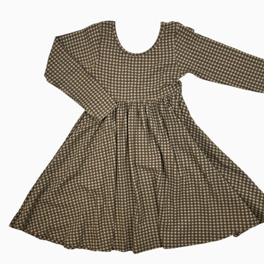 Robe à vichy olive 8Y