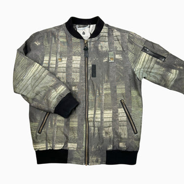 Manteau gris à rayures 6-7Y