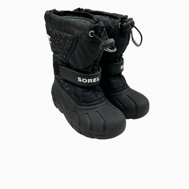Bottes d'hiver noires à motifs doublées 12US