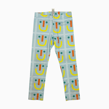 Legging de sport bleu 'bonhommes' 3-5Y