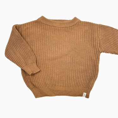 Pull caramel en tricot 1-2Y