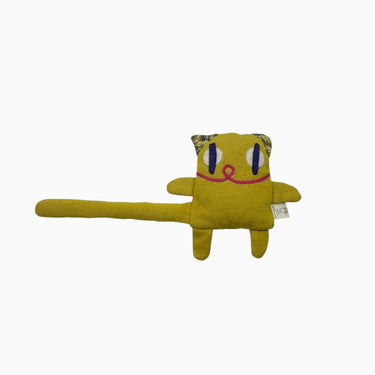 Peluche jaune Serge le chat