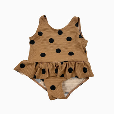 Maillot marron à pois 6-12M
