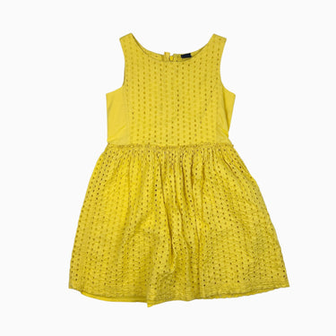 Robe jaune avec broderie 8Y