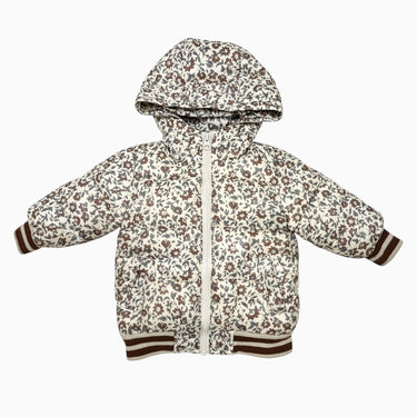 Manteau crème fleuri 12-18M