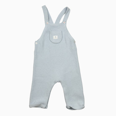 Salopette bleu pâle en tricot 6M