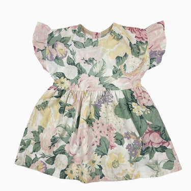 Robe fleurie tissu revalorisé S 2-3Y