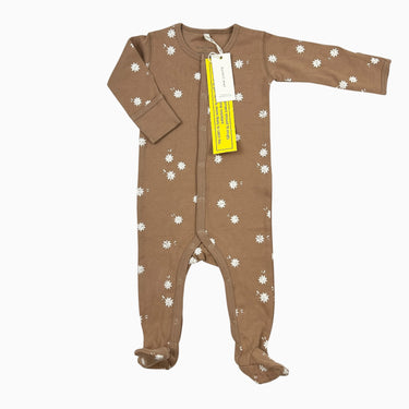 Pyjama marron fleurs 3-6M