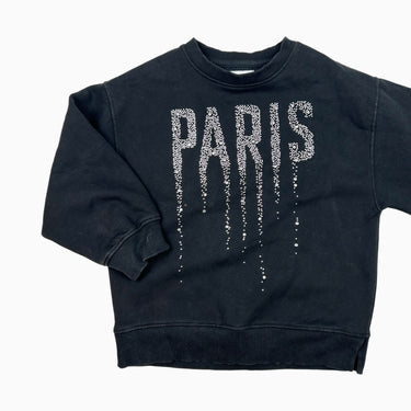 Pull noir Paris 6-7Y