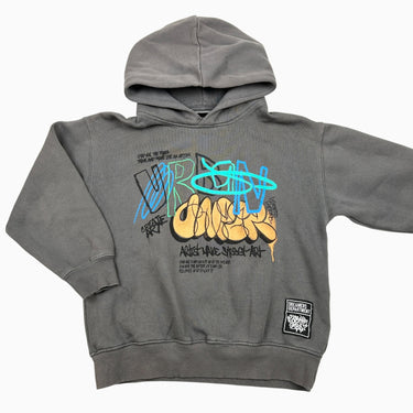 Pull à capuchon gris 'Urban' 8-9Y