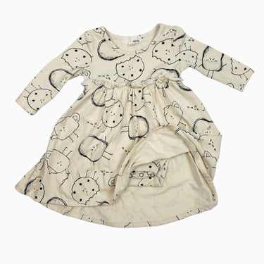 Robe avec cache-couche biscuit 3-6M