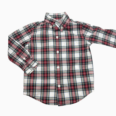Chemise carreautée rouge 18-24M