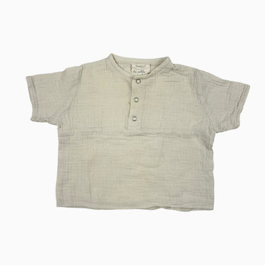 T-shirt crème en mousseline 3-6M
