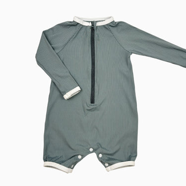 Maillot gris côtelé 6-12M
