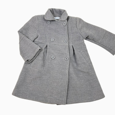 Manteau gris en laine et poly 10Y