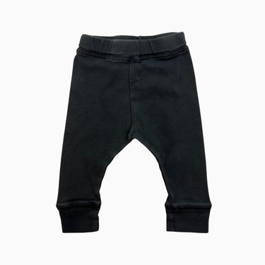 Legging anthracite en coton bio 0-3M