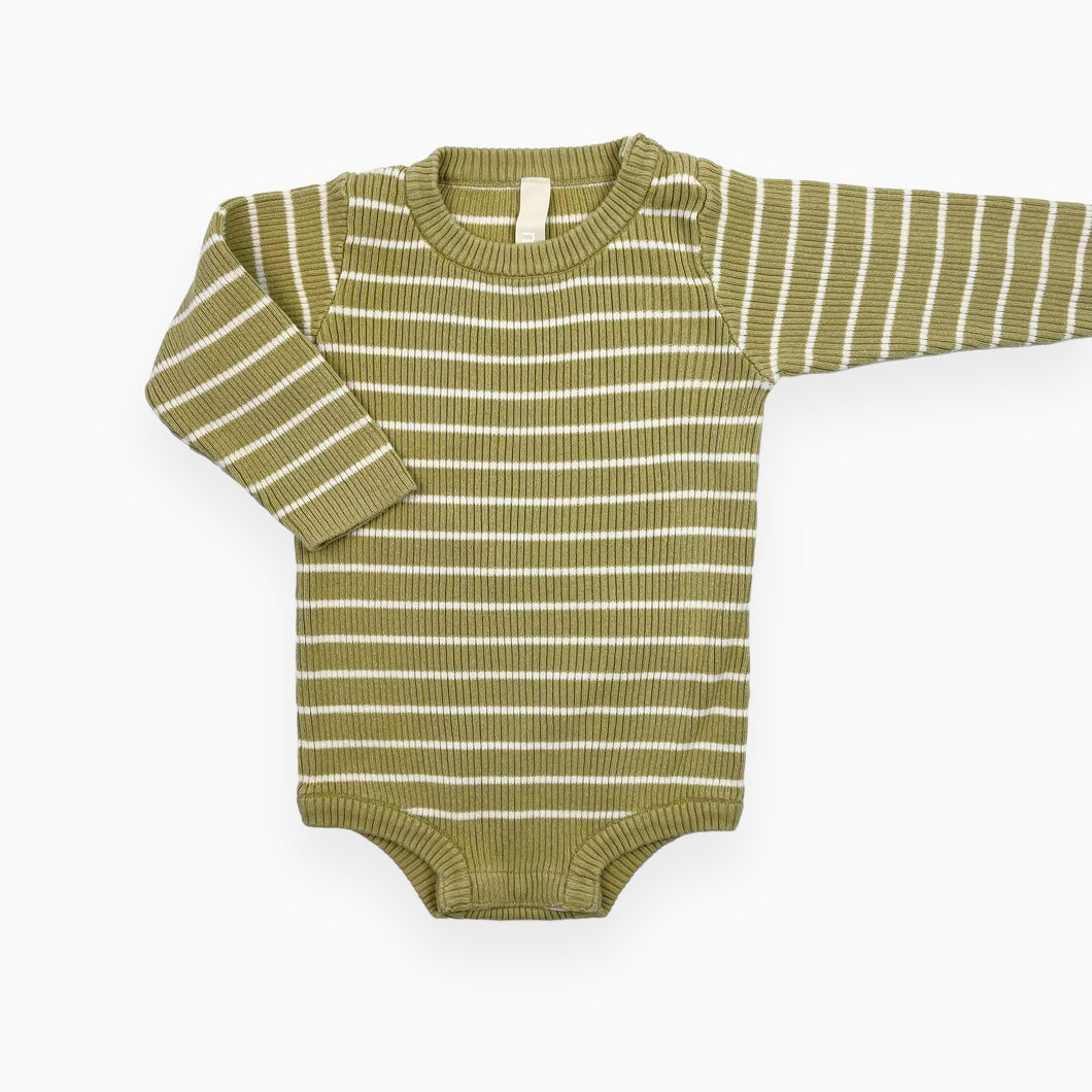 Cache-couche en tricot de coton chartreuse 2Y