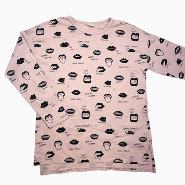 Chandail rose bouches 11-12Y