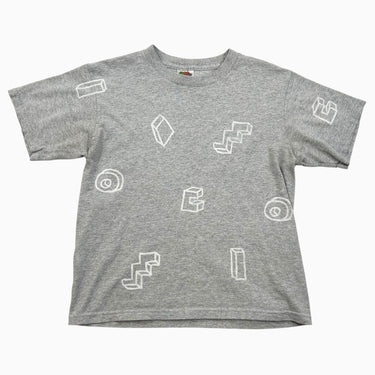 T-shirt formes gris