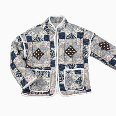 Manteau patchwork matelassé 4-5Y