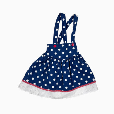 Robe vintage marine à pois 3Y
