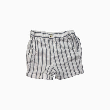 Short à rayures en lin et viscose 4Y