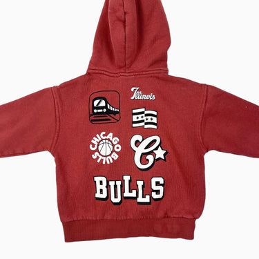 Pull à capuchon rouille 'Bulls' 6-7Y