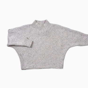 Pull crème confettis en tricot de coton 2Y
