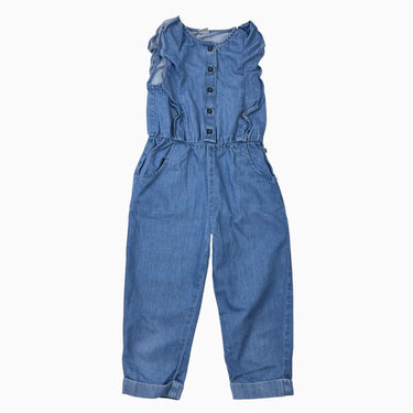 Combi chambray volant 6Y