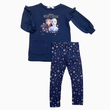 Ensemble tunique et legging marine 'Frozen' 1.5-2Y