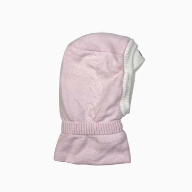 Balaclava rose en tricot de laine et acrylique 48-52CM