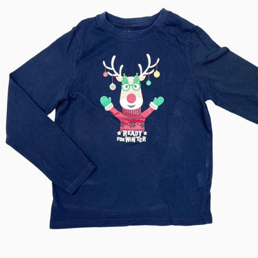 Chandail marine 'Ready for Winter' 8Y